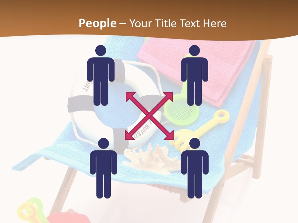 Isolated Towel Play PowerPoint Template