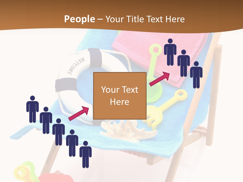 Isolated Towel Play PowerPoint Template