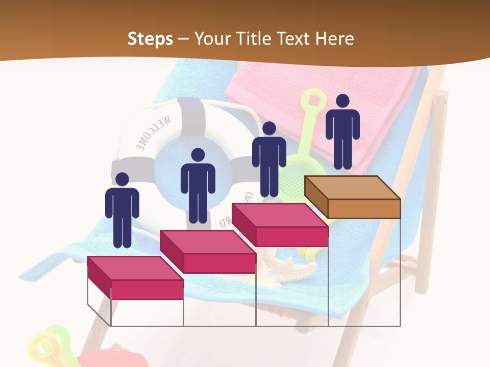 Isolated Towel Play PowerPoint Template