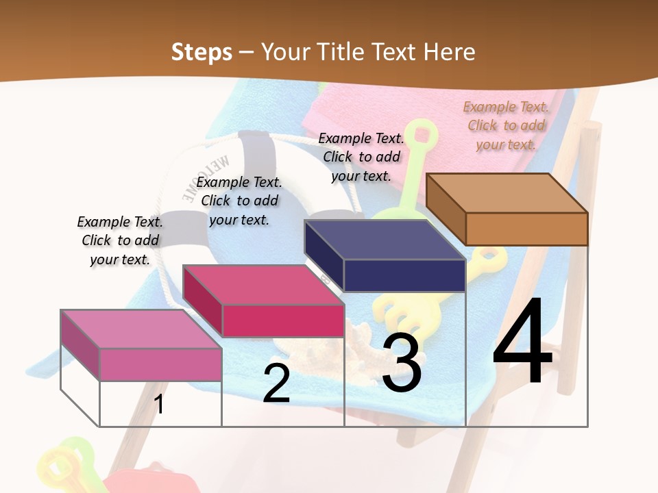 Isolated Towel Play PowerPoint Template