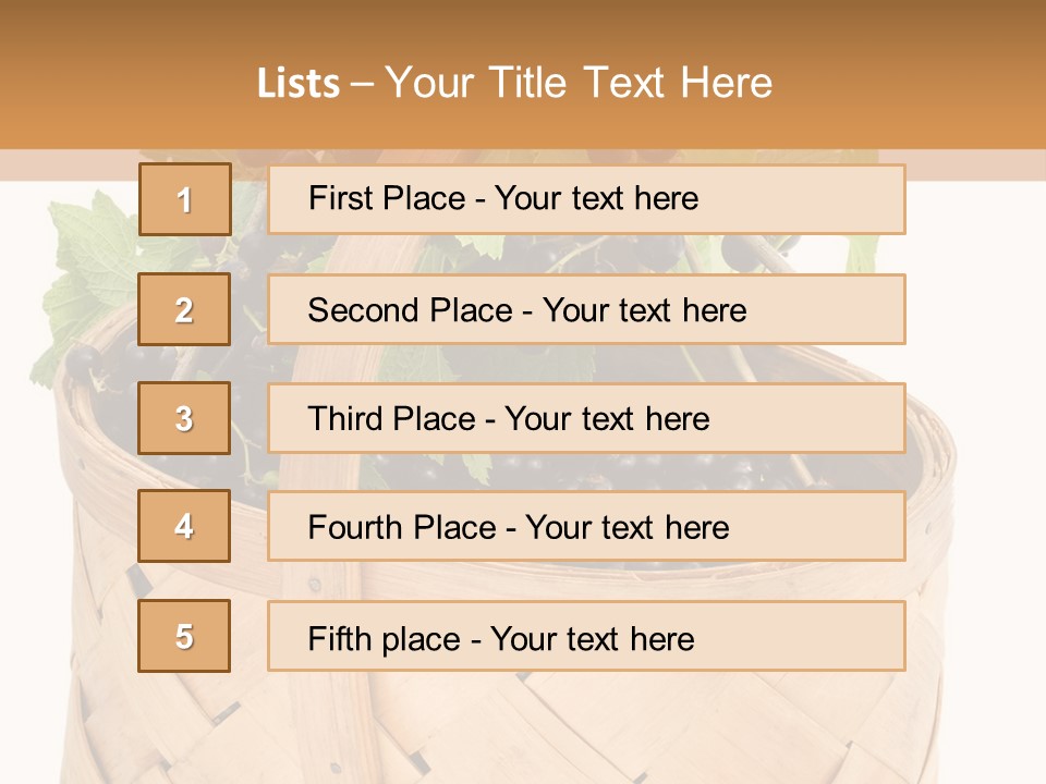 Plant Mature Currants PowerPoint Template