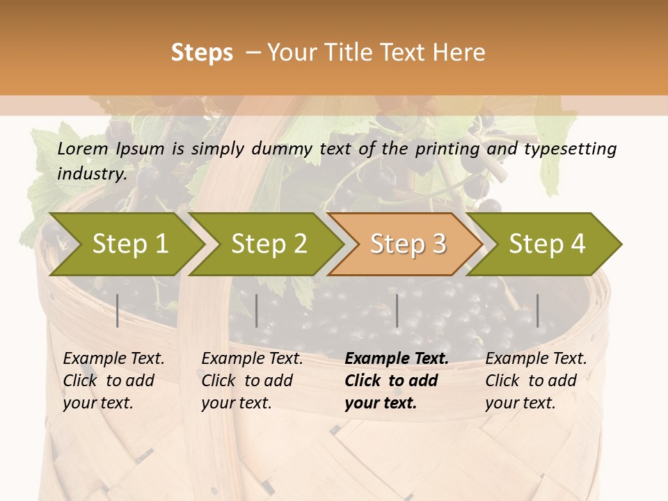 Plant Mature Currants PowerPoint Template