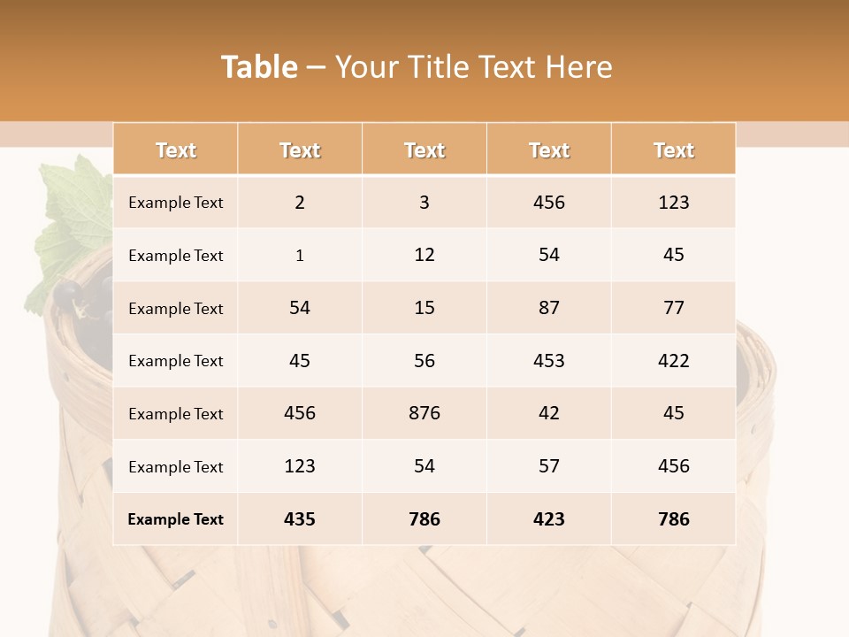 Plant Mature Currants PowerPoint Template