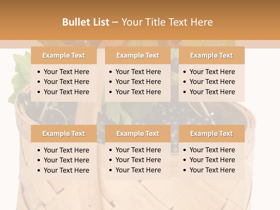 Plant Mature Currants PowerPoint Template