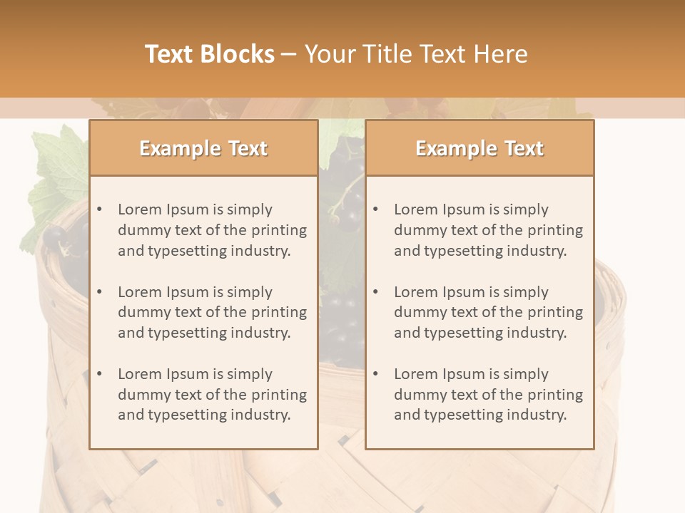 Plant Mature Currants PowerPoint Template