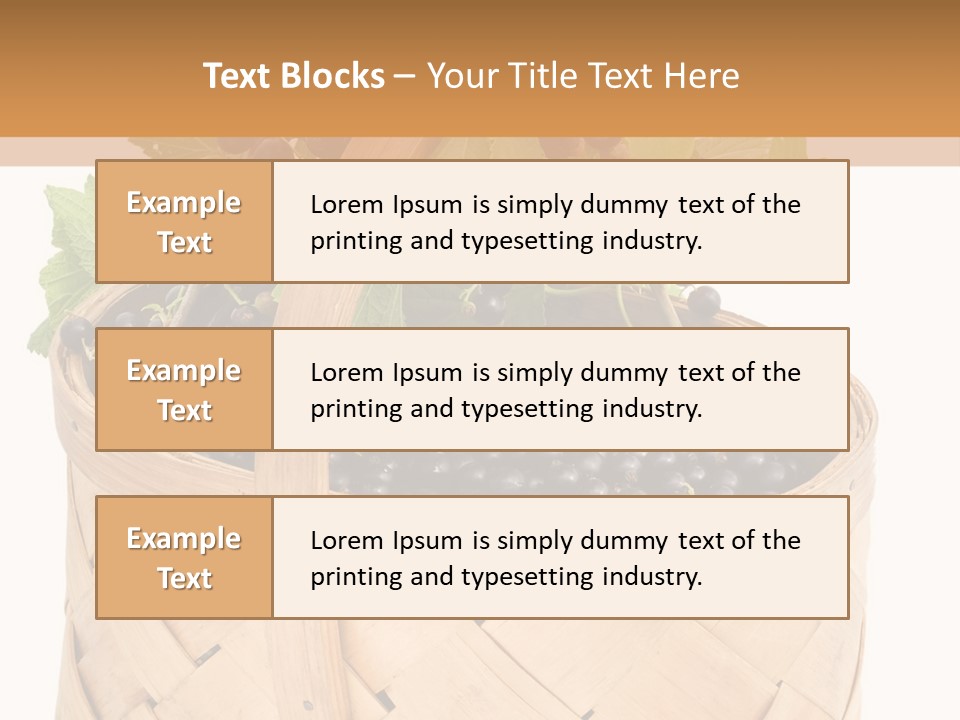 Plant Mature Currants PowerPoint Template