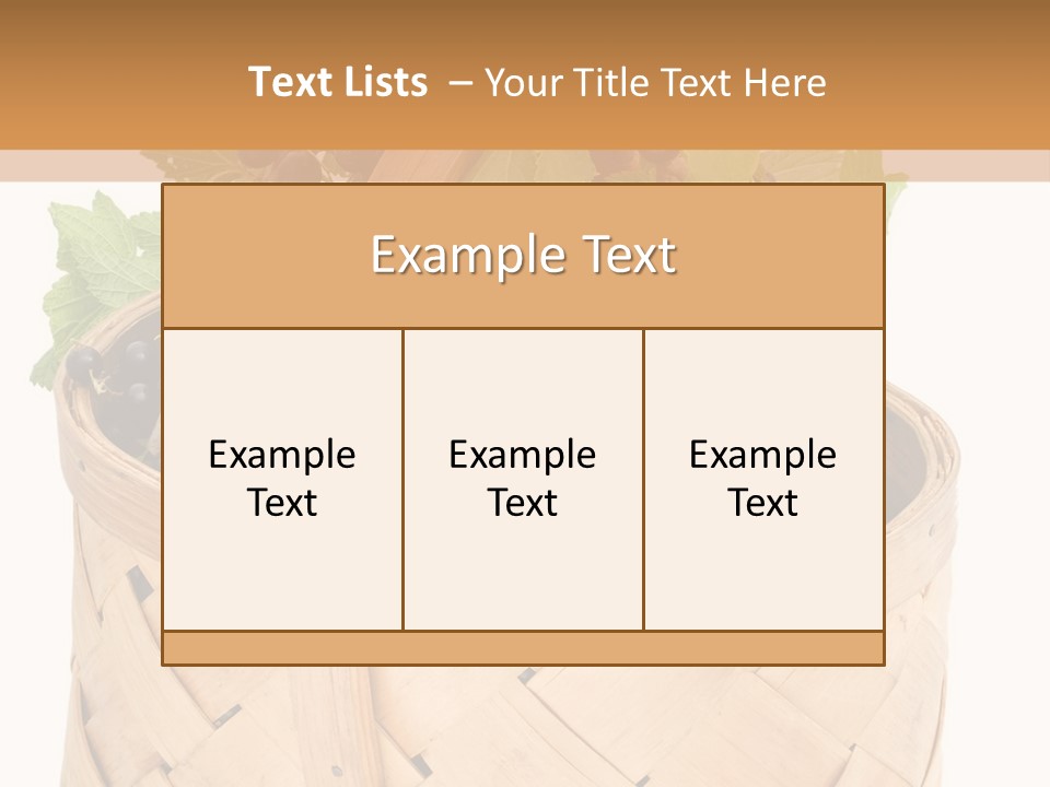Plant Mature Currants PowerPoint Template