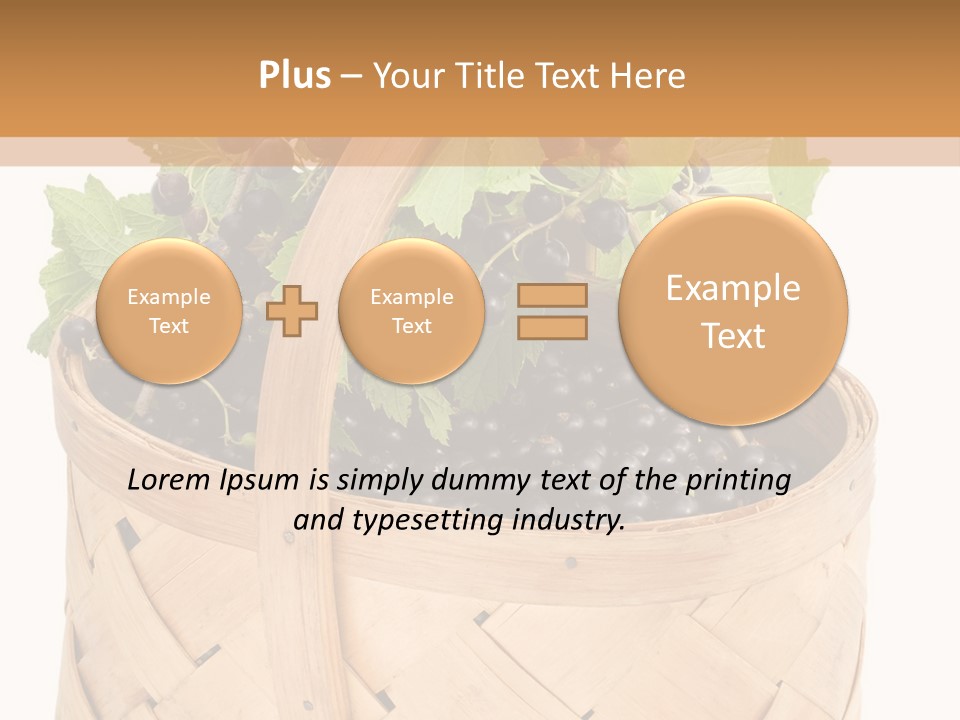 Plant Mature Currants PowerPoint Template