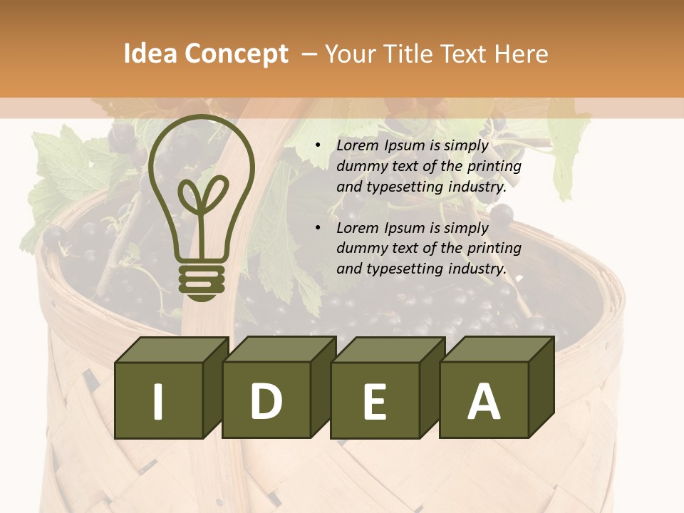 Plant Mature Currants PowerPoint Template