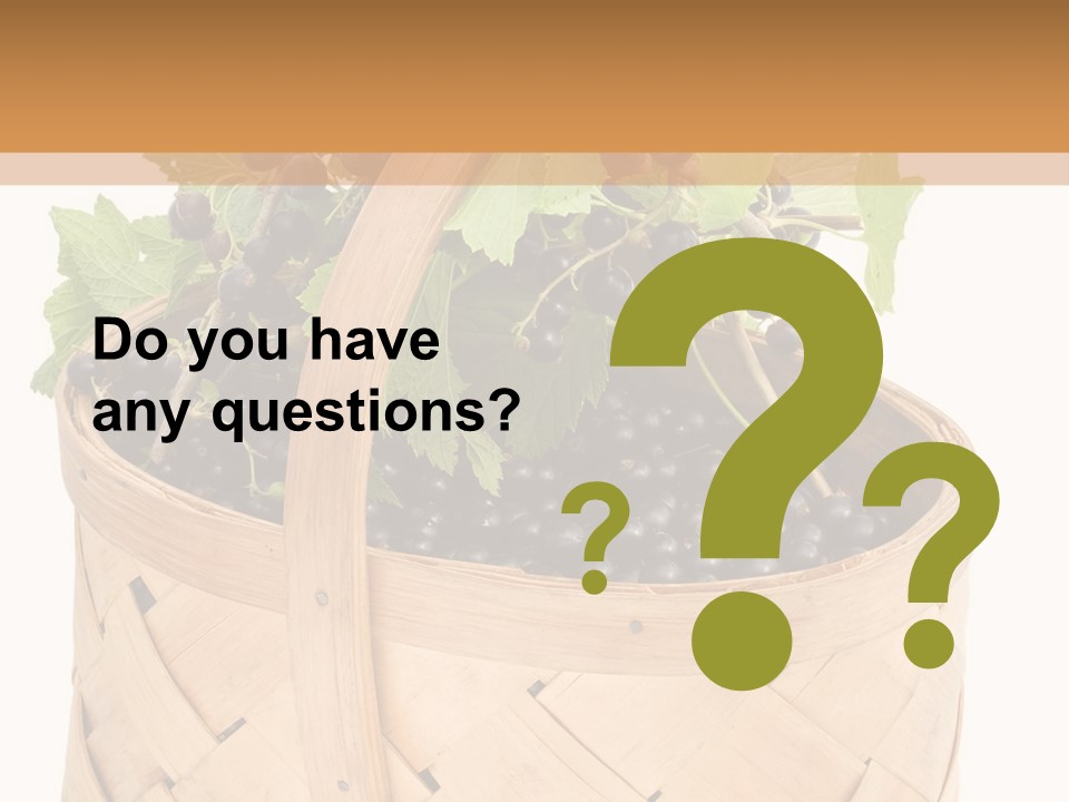 Plant Mature Currants PowerPoint Template