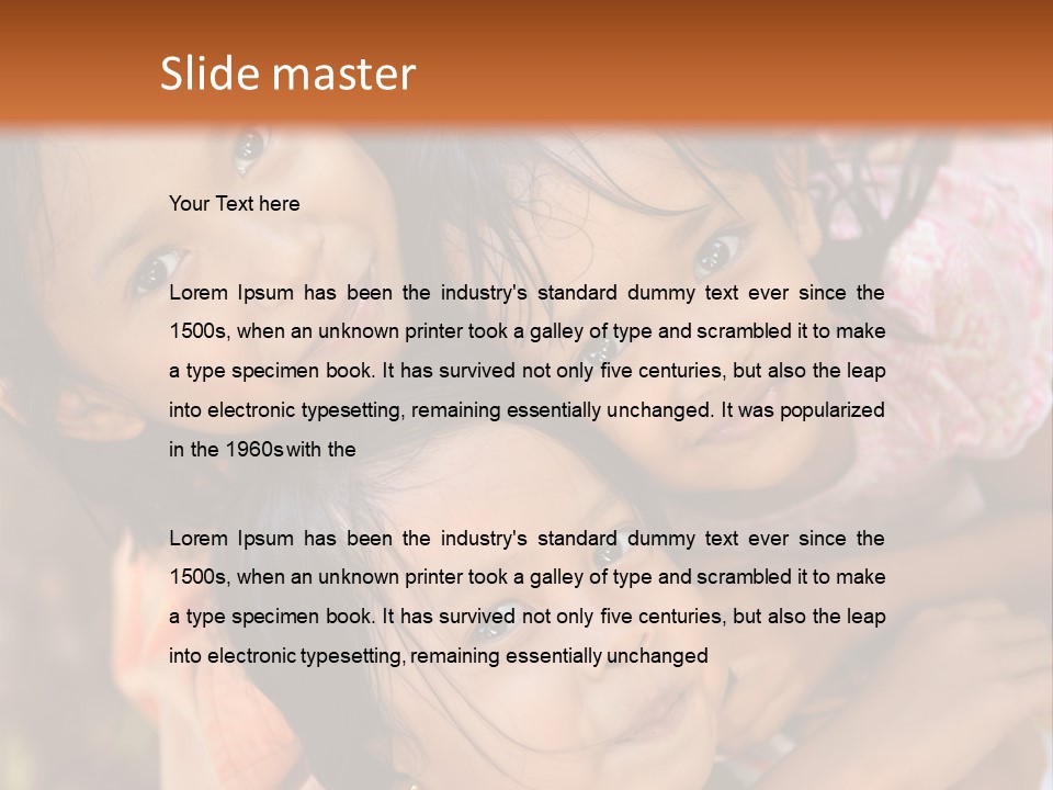 Portrait Poor Slum PowerPoint Template