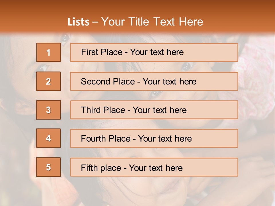 Portrait Poor Slum PowerPoint Template
