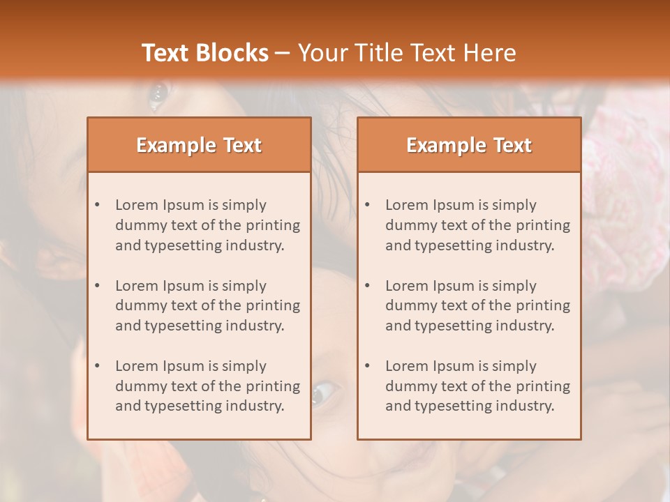 Portrait Poor Slum PowerPoint Template