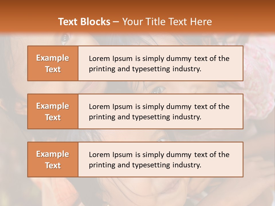 Portrait Poor Slum PowerPoint Template