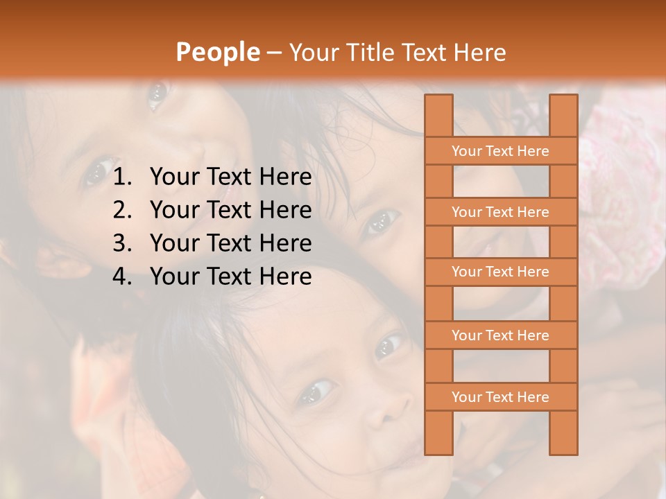 Portrait Poor Slum PowerPoint Template