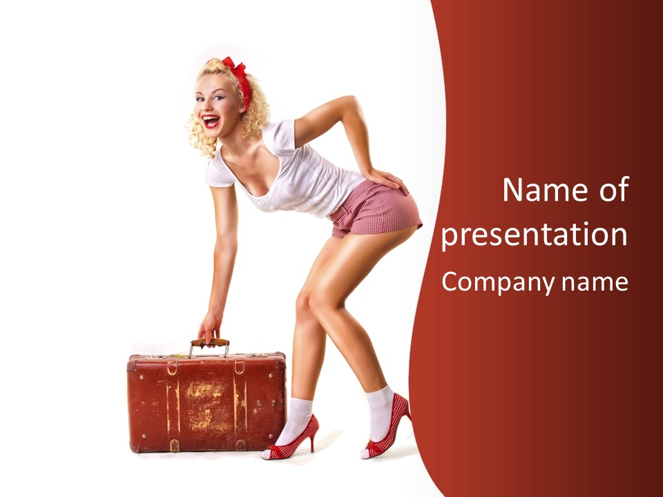 Heel Flirtation Y PowerPoint Template