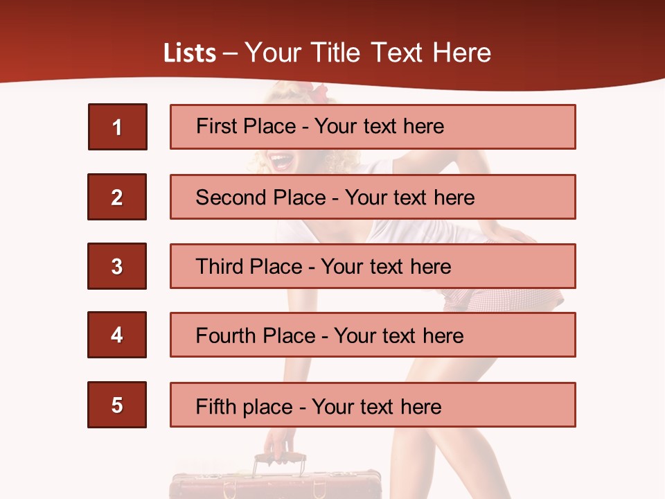 Heel Flirtation Y PowerPoint Template