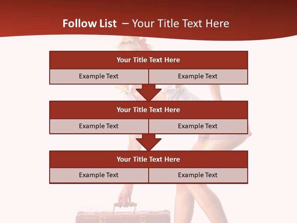 Heel Flirtation Y PowerPoint Template