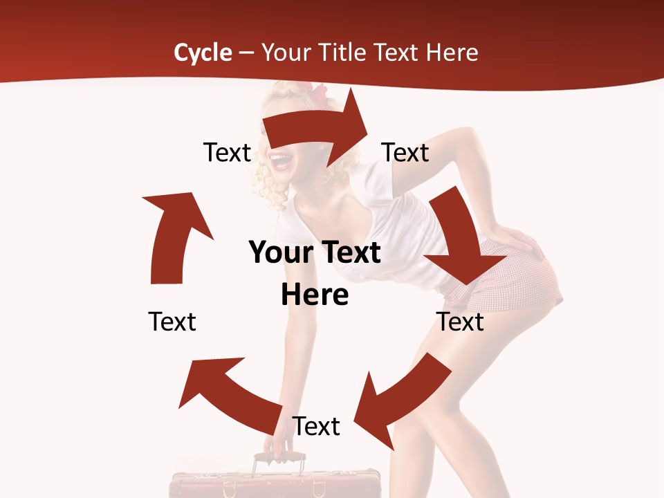 Heel Flirtation Y PowerPoint Template