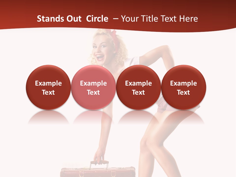 Heel Flirtation Y PowerPoint Template