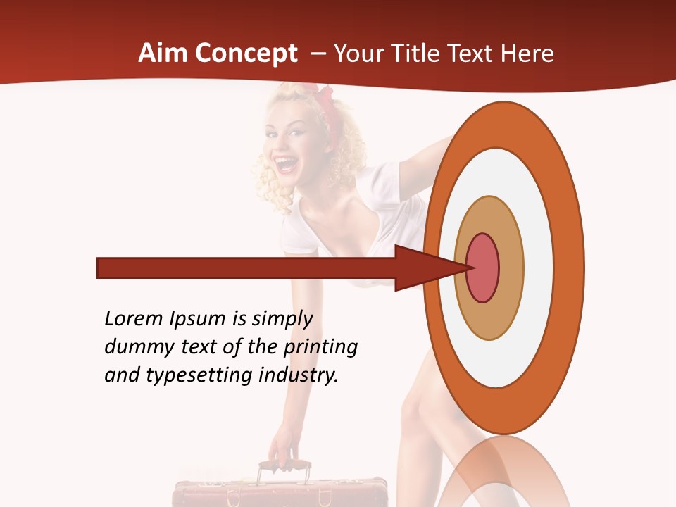 Heel Flirtation Y PowerPoint Template