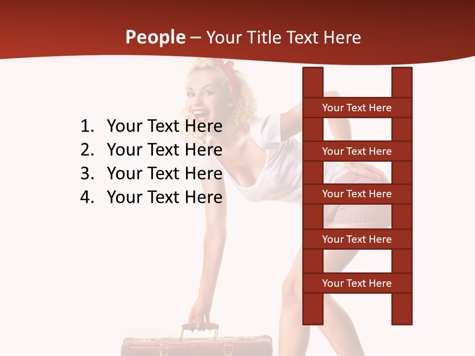 Heel Flirtation Y PowerPoint Template