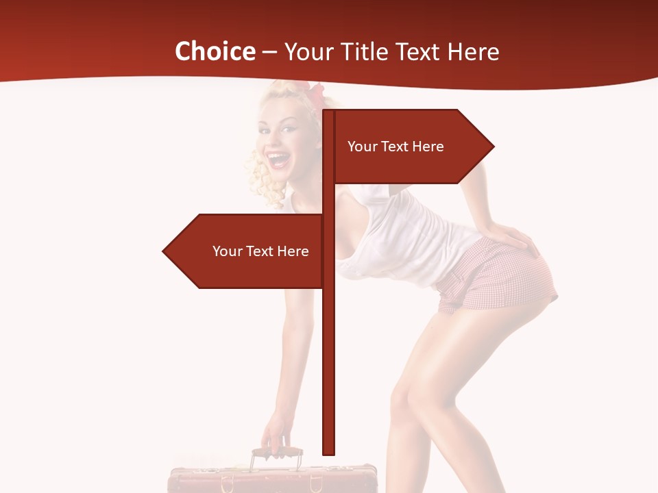 Heel Flirtation Y PowerPoint Template