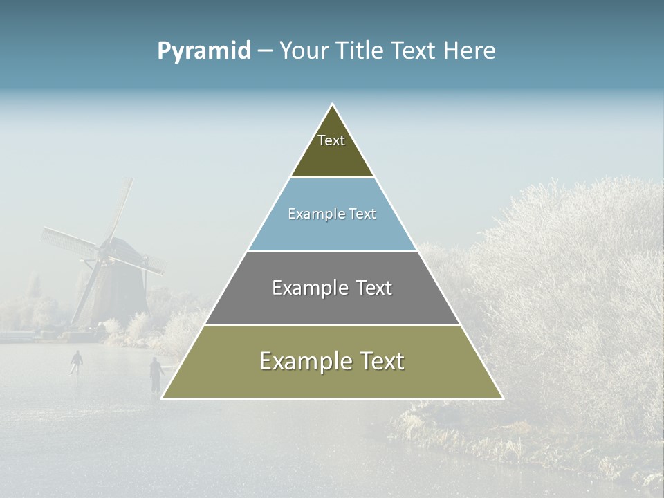 Tree Blue Frost PowerPoint Template