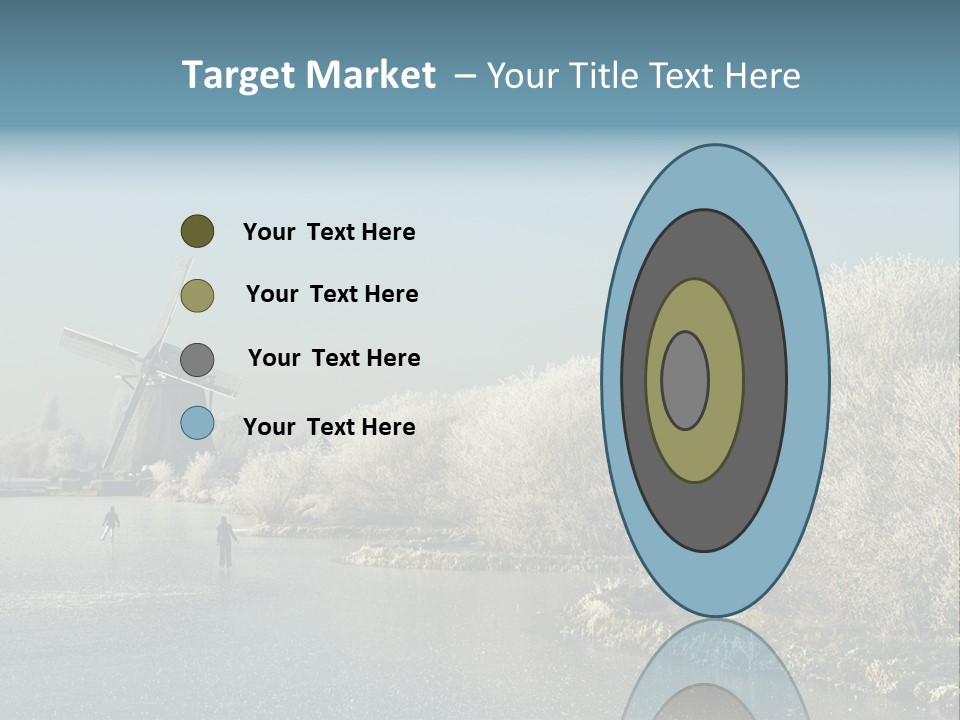 Tree Blue Frost PowerPoint Template
