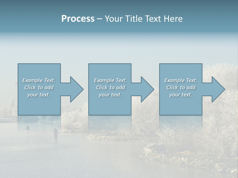 Tree Blue Frost PowerPoint Template