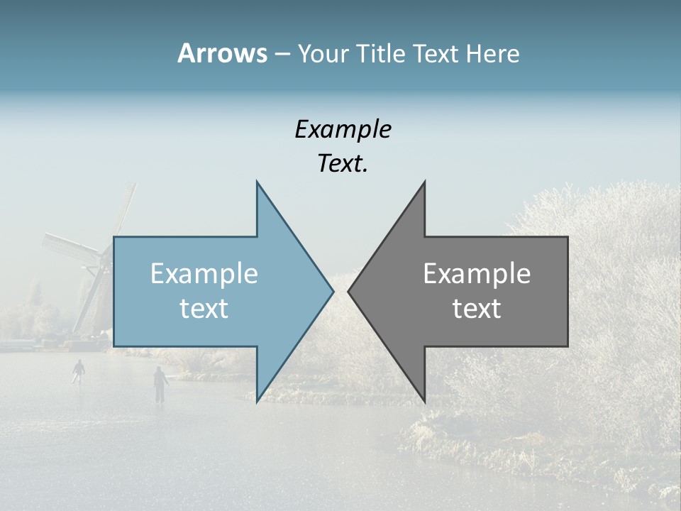 Tree Blue Frost PowerPoint Template