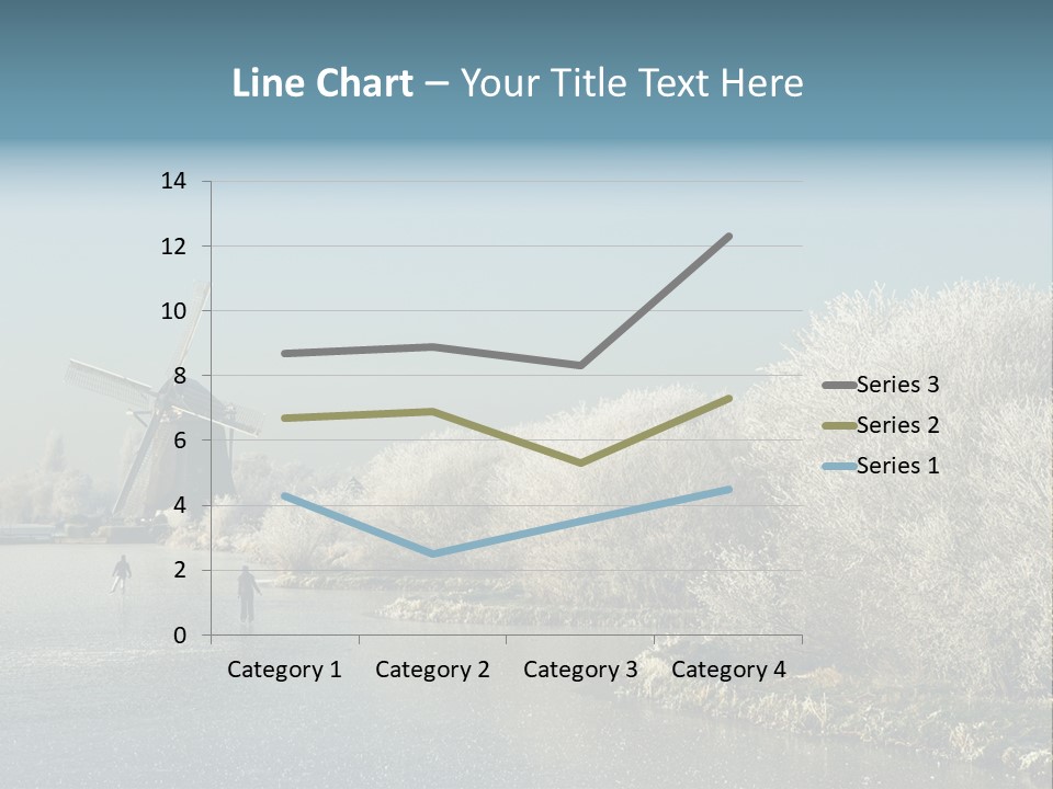 Tree Blue Frost PowerPoint Template