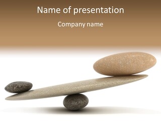 Stick Balance White PowerPoint Template