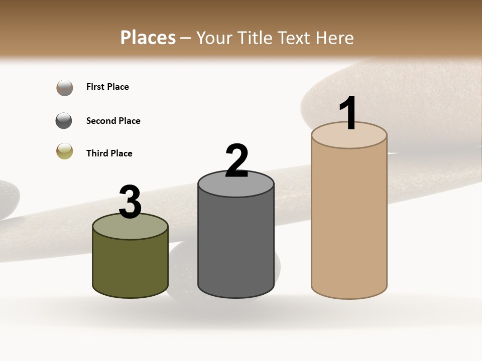 Stick Balance White PowerPoint Template