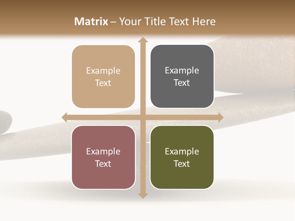 Stick Balance White PowerPoint Template