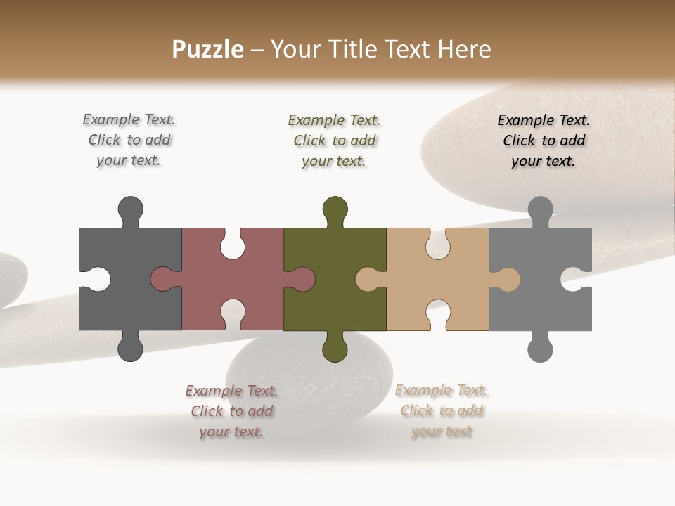 Stick Balance White PowerPoint Template