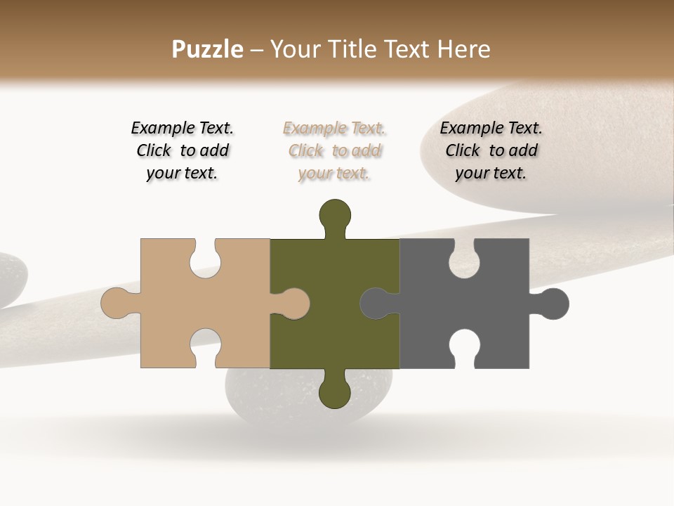 Stick Balance White PowerPoint Template