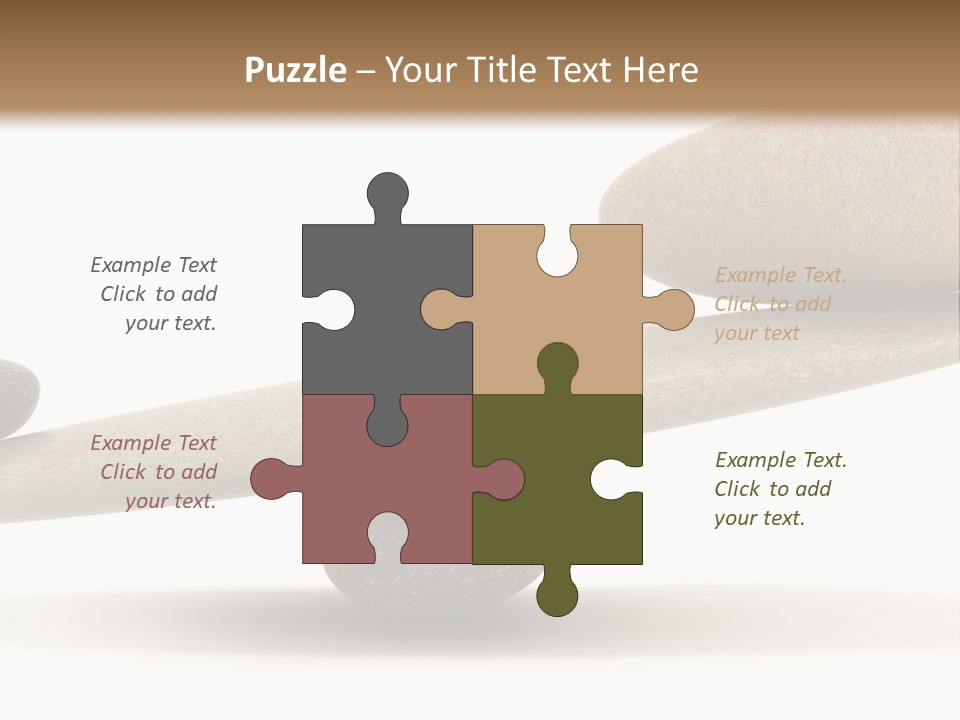 Stick Balance White PowerPoint Template