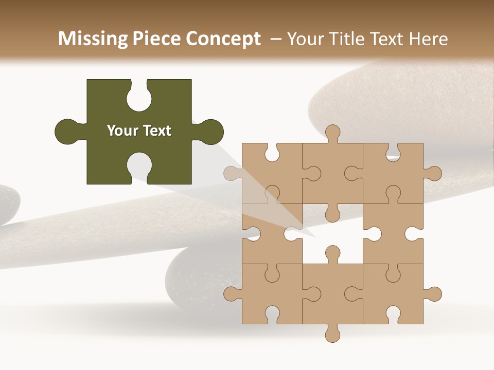 Stick Balance White PowerPoint Template