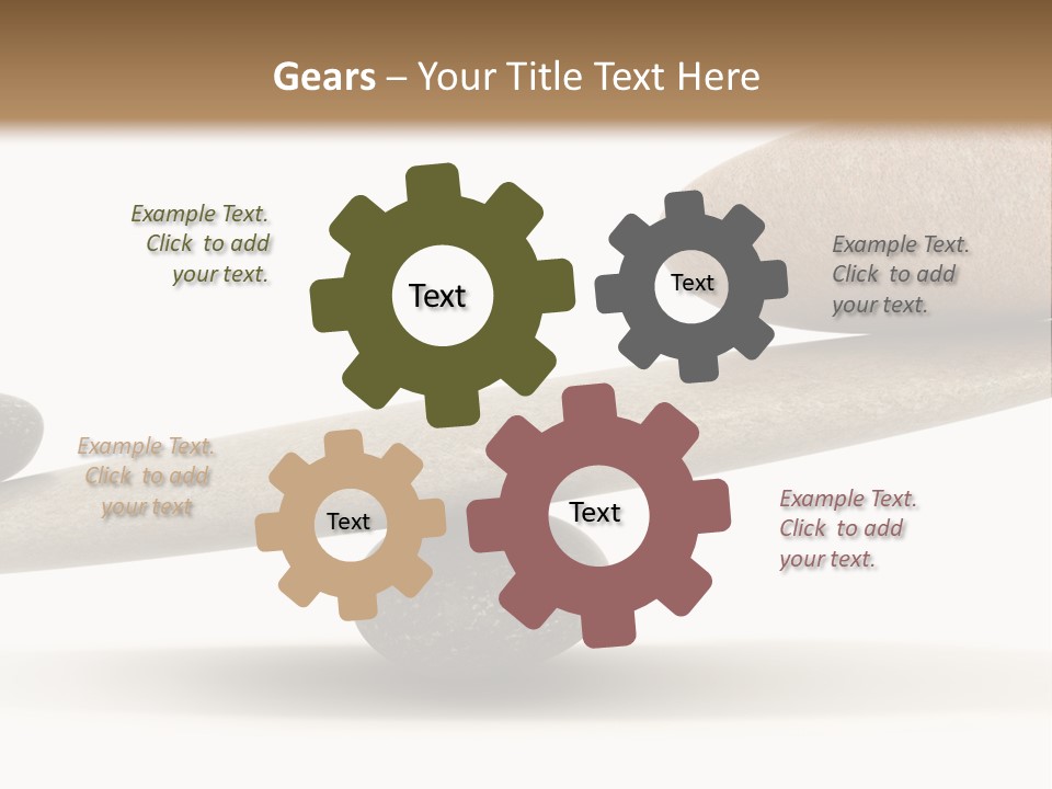 Stick Balance White PowerPoint Template