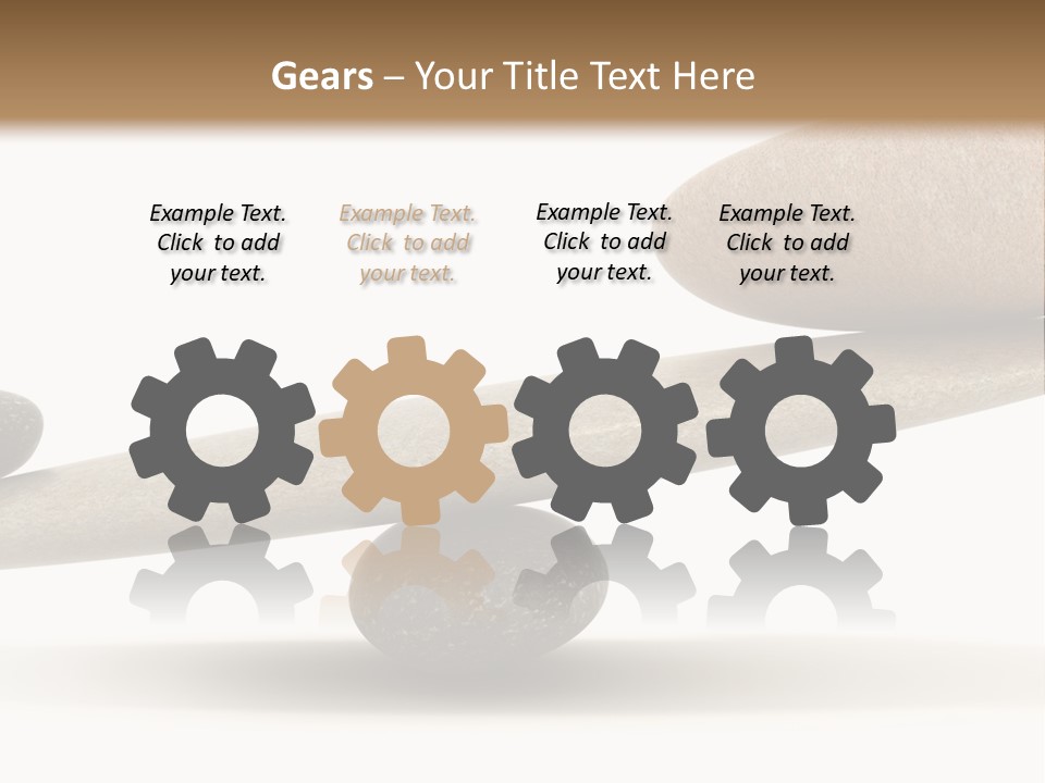 Stick Balance White PowerPoint Template