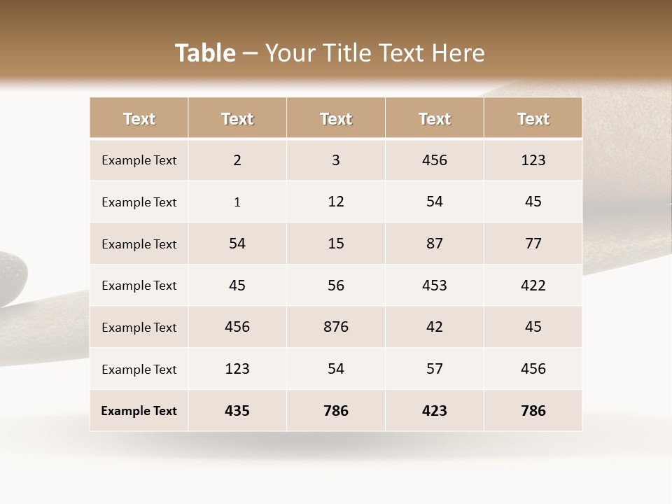Stick Balance White PowerPoint Template