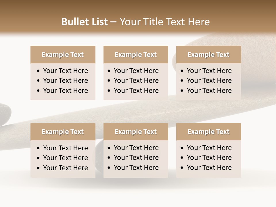 Stick Balance White PowerPoint Template