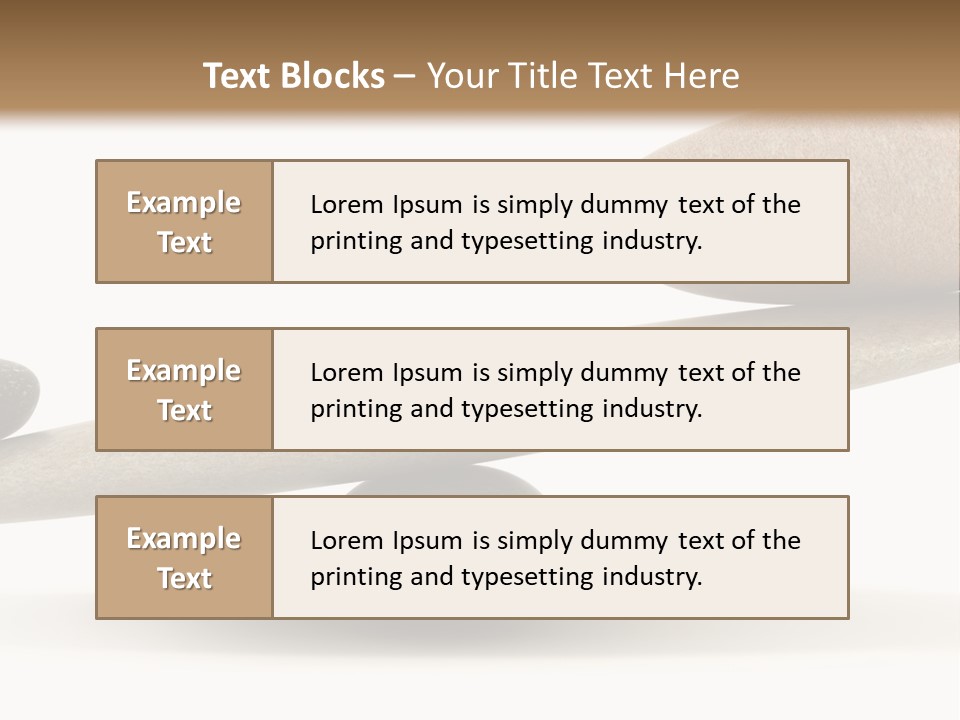 Stick Balance White PowerPoint Template