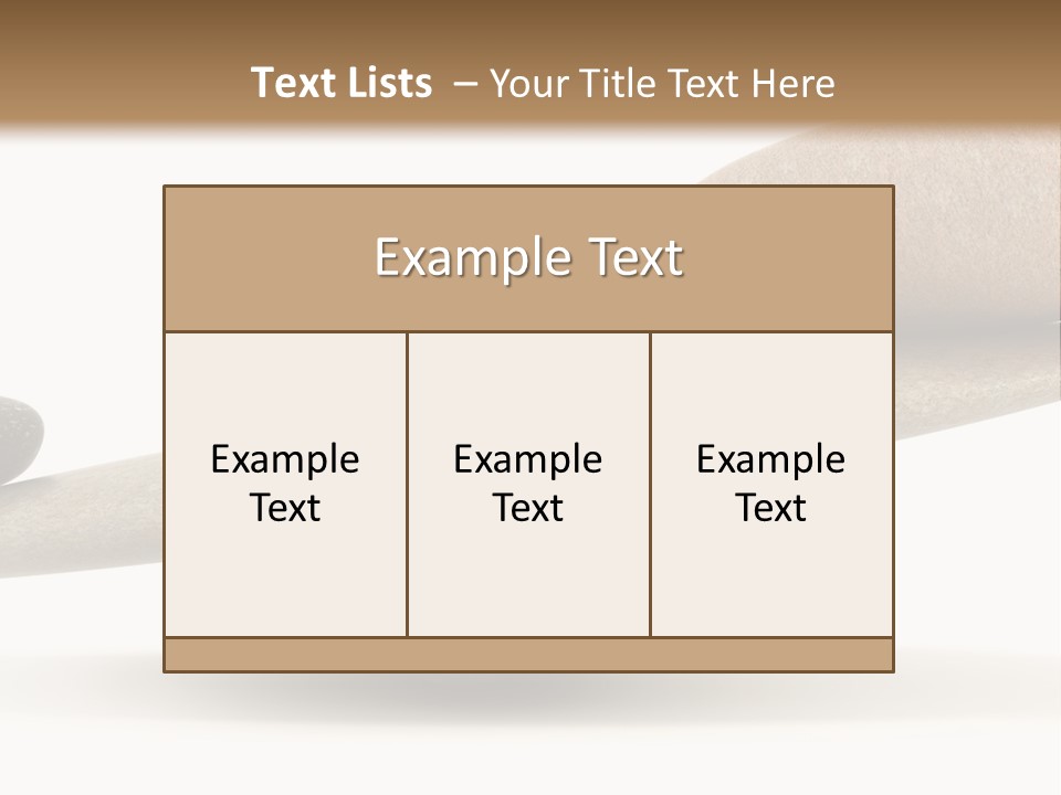 Stick Balance White PowerPoint Template