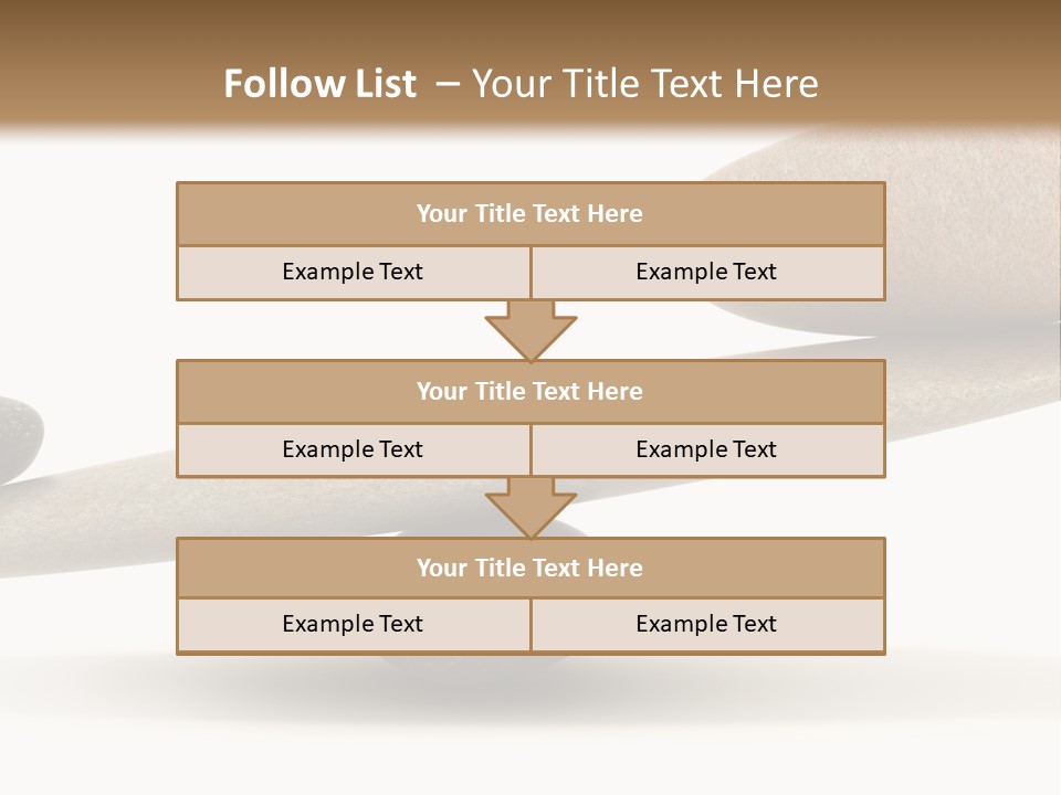 Stick Balance White PowerPoint Template