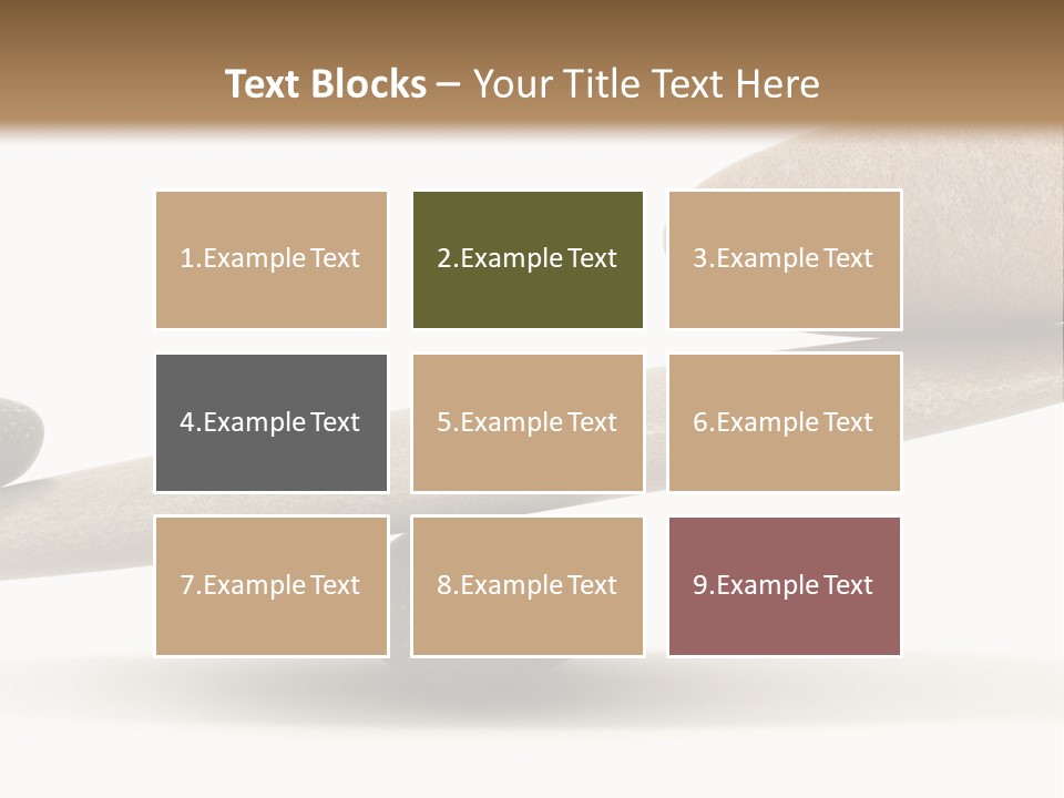 Stick Balance White PowerPoint Template