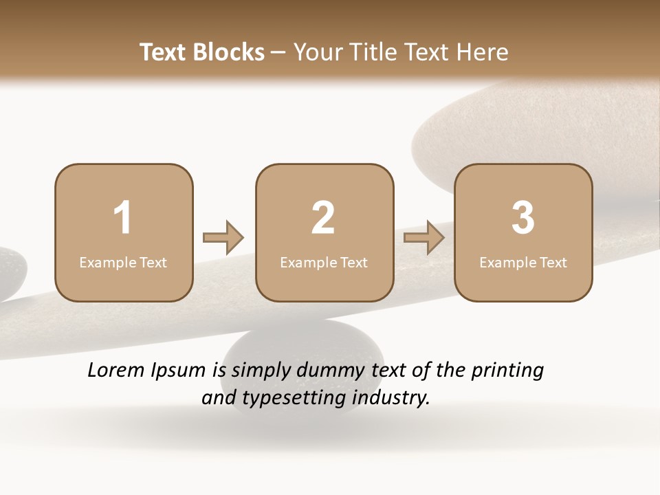 Stick Balance White PowerPoint Template