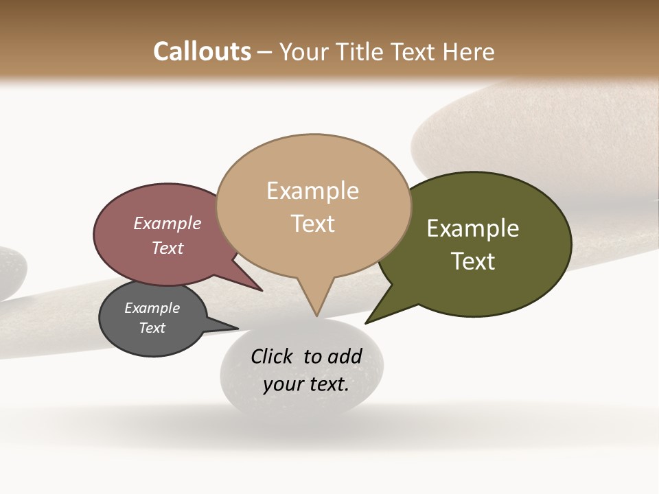 Stick Balance White PowerPoint Template