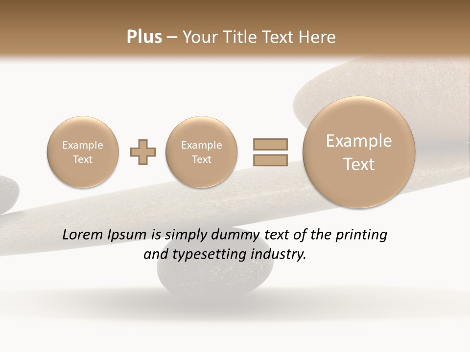 Stick Balance White PowerPoint Template